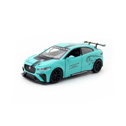 Für: 1:36 I-Pace Automodel Sound Und Licht Ziehen Zurück Simulation Legierung Modell(Blue) von QIANKA