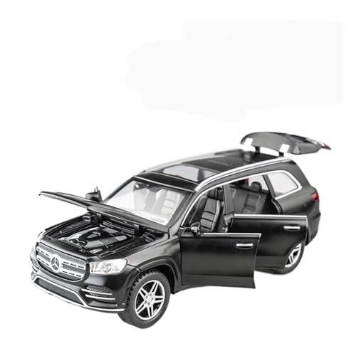 Für: BENZ GLS 1/32 Skala Sportwagen Legierung Automodell Mit Hoher Simulation Von Zurück Sound Und Lichtfunktion(Black) von QIANKA