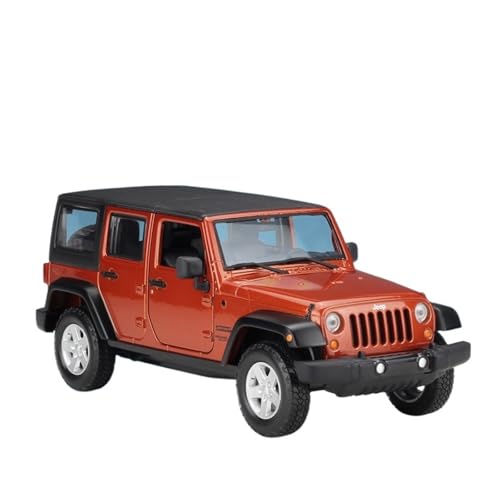 QIANKA Maßstab 1:24 Für Wrangler Unlimited 2015 Legierungsdruckguss-Prozesssimulationsautomodell(Brown) von QIANKA