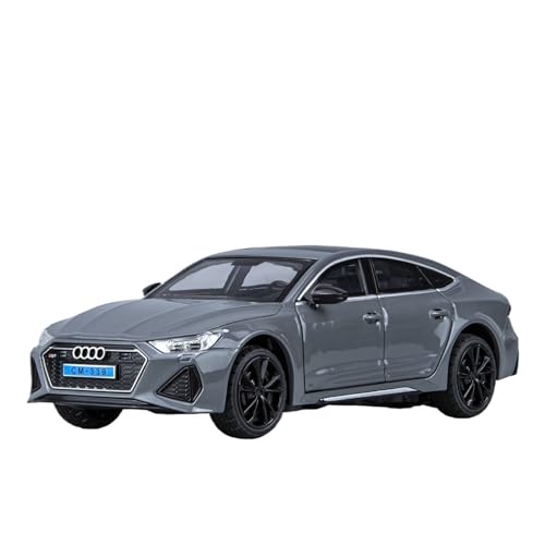 QIANKA 1/24RS7 Simulation Auto Modell Legierung Druckguss-Prozess Sound Und Licht Pull Back Spielzeug(Chrome) von QIANKA