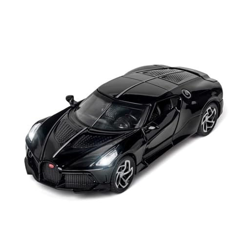 QIANKA 1/32 für Sound of The Night Supersportwagen Modell Simulation Legierung Sound Und Licht Spielzeug Auto Sammlung Ornamente(Black) von QIANKA