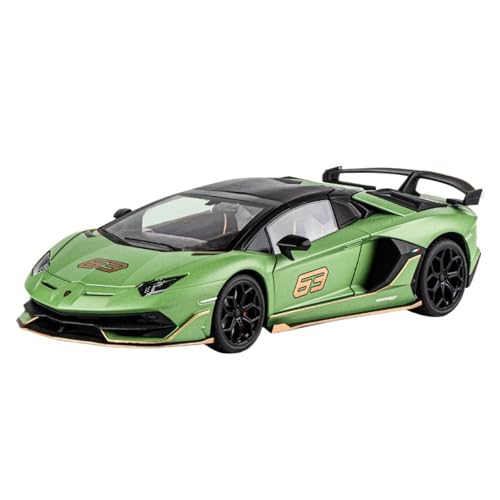 QIANKA 1:18 Für Genie SVJ63 Legierung Auto Modell Simulation Cabrio Super Sport Auto Junge Spielzeug Auto(Green) von QIANKA