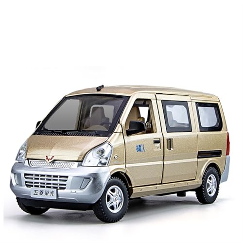 QIANKA 1:24 Für Große Wuling Rongguang Auto Modell Van Spielzeug Auto Modell Simulation Legierung Van(Champagne) von QIANKA