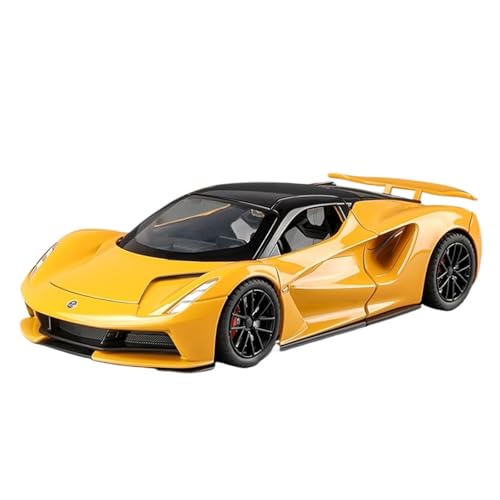 QIANKA 1:24 Für Lotus EVIJA Auto Modell Legierung Auto Junge Simulation Sport Auto Sammlung Ornamente(Yellow) von QIANKA