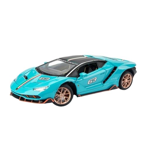 QIANKA 1:24 LP770-4 Legierung Auto Modell Simulation Sport Auto Pull Back Spielzeug Auto Junge Ornamente(Blue) von QIANKA