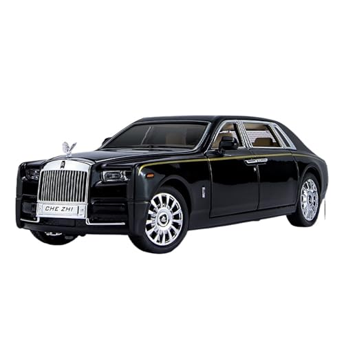 QIANKA 1:24 Verbesserte Phantom Legierung Auto Modell 6 Offene Tür Mit Back Force Sound Und Licht Stern Top Spielzeug(Rolls-RoycePhantom-2) von QIANKA