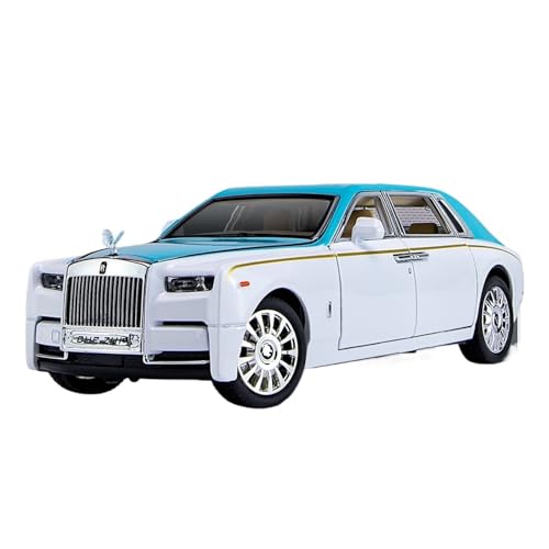 QIANKA 1:24 Verbesserte Phantom Legierung Auto Modell 6 Offene Tür Mit Back Force Sound Und Licht Stern Top Spielzeug(Rolls-RoycePhantom-4) von QIANKA