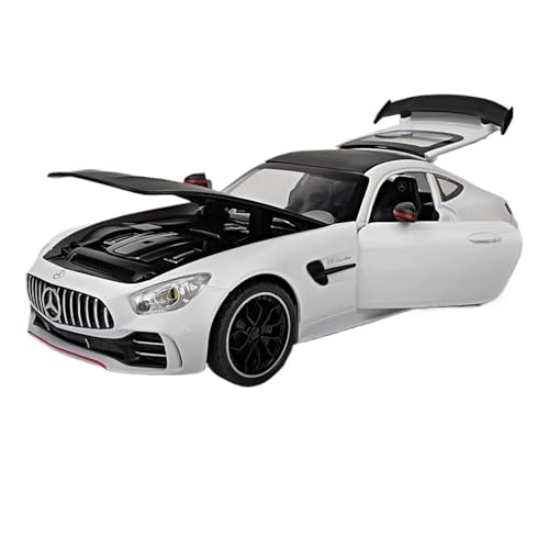 QIANKA 1:24 für Simulation AMG Legierung Sport Auto Modell Spielzeug Auto GTR Grün Magie Auto Ornamente(White) von QIANKA