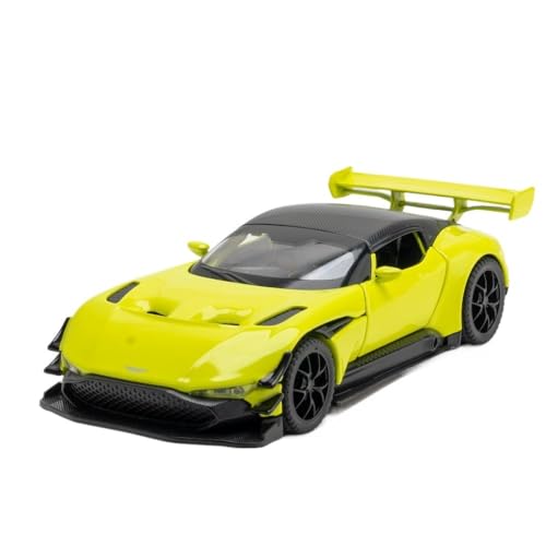 QIANKA 1:32 Für Aston Vulcan Auto Modell Ornamente Simulation Legierung Auto Modell Sport Auto Spielzeug Auto(Green) von QIANKA