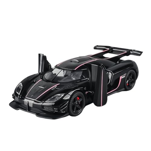 QIANKA 1:32 Für One1 Auto Imitation Echt Legierung Super Sport Auto Auto Modell Junge Ornamente(Black) von QIANKA