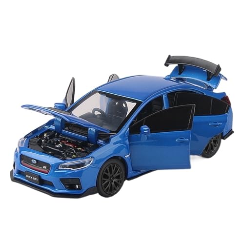 QIANKA 1:32 Für STI Lenkung Stoßdämpfer Junge Spielzeug Auto Simulation Legierung Auto Modell Sammlung Ornamente(Blue) von QIANKA