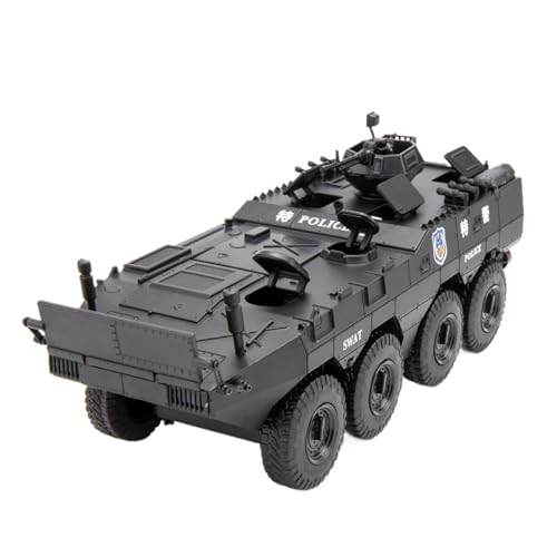 QIANKA Für 1/24 Geeignet Für Typ 08 Rädern Infanterie Kampf Fahrzeug Legierung Druckguss Auto Modell Spielzeug Zurückziehen Auto(Black) von QIANKA