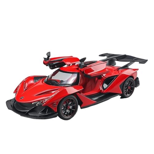 QIANKA Für 1/24 Skala Auto Spielzeug Für Apollo IE Legierung Auto Modell Sound Und Licht Simulation Exquisite Innen Design Zurückziehen(Red) von QIANKA