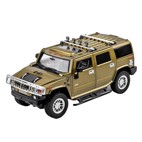 QIANKA Für 1:18 Hummer Auto Modell Legierung Modell Auto Simulation Geländewagen Modell Sammlung Ornamente(Metallic) von QIANKA