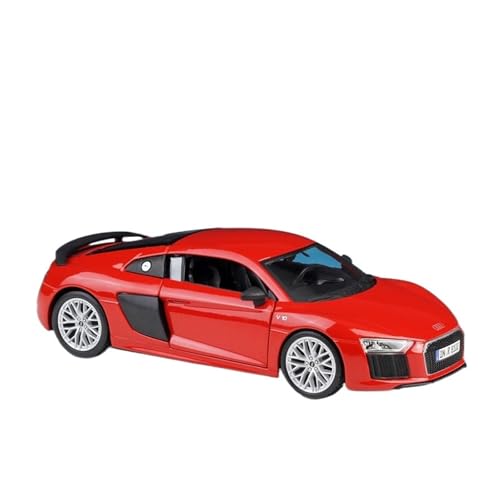 QIANKA Für 1:24 Maßstab Für R8 V10 Plus Legierung Druckguss Prozess Simulation Auto Modell(Red) von QIANKA