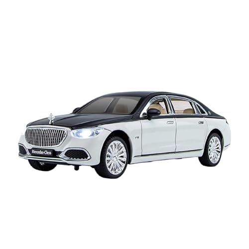 QIANKA Für 1:24 Maßstab Geeignet Für BMW Maybach S680 Legierung Druckguss Auto Modell Multifunktionale Interaktive Spielzeug Auto(Black) von QIANKA