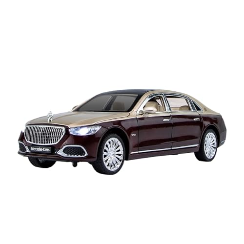 QIANKA Für 1:24 Maßstab Geeignet Für BMW Maybach S680 Legierung Druckguss Auto Modell Multifunktionale Interaktive Spielzeug Auto(Metallic) von QIANKA