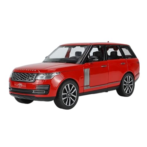 QIANKA Für 1:24 Range Rover Auto Modell Simulation SUV Geländewagen Ornamente Junge Akusto-optischen Legierung Spielzeug Auto(Red) von QIANKA