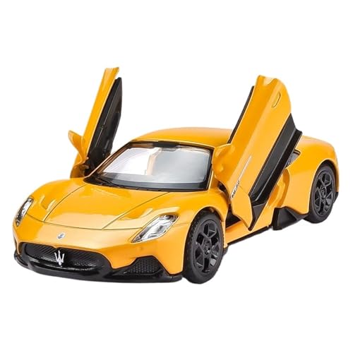 QIANKA Für 1:36 Maserati Legierung Auto Modell Auto Simulation Ornamente Sport Auto Modell(Yellow) von QIANKA