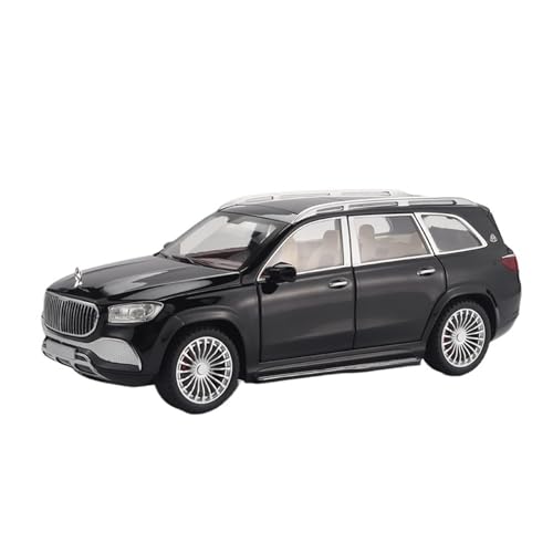 QIANKA Für Legierung Maybach GLS600 Auto Modell Mit Sound Laufruhe Geländewagen Ornamente Sammlung(Black) von QIANKA