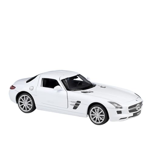 QIANKA Für Maßstab 1:24 Geeignet Für Benz SLS AMG Simulation Legierung Auto Modell Sammlung Ornamente(White) von QIANKA