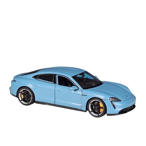 QIANKA Für Maßstab 1:24 Geeignet Für Taycan Turbo S Sportwagen Simulation Legierung, Automodell Sammlung Ornamente(Blue) von QIANKA