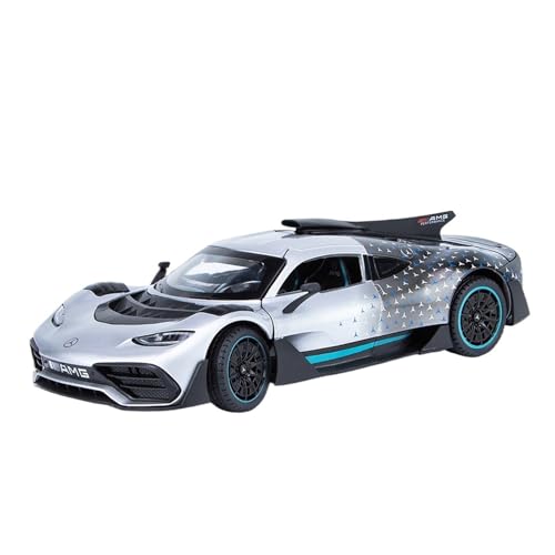 QIANKA Für Mercedes-Benz AMG ONE Automodell Simulation Legierung Automodell Ornamente Sammlung Supersportwagen(Silver) von QIANKA