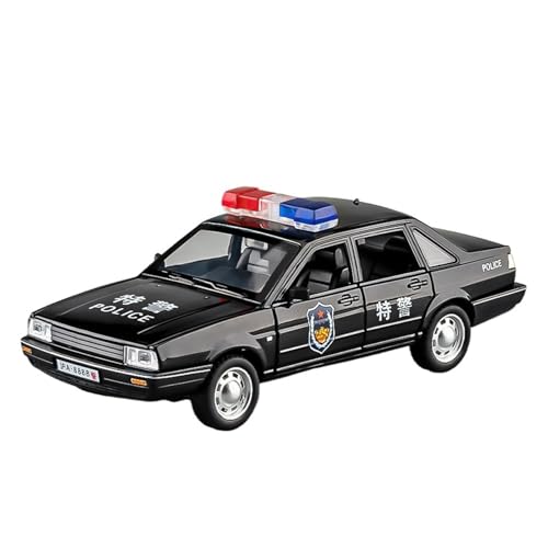 QIANKA Für Santana Polizeiauto Öffentliche Sicherheit Spezielle Polizeiauto Simulation Legierung Auto Modell Sammlung Ornamente(Black) von QIANKA