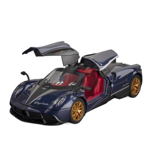 QIANKA Für Simulation 1:24 Huayra Sportwagen Modell Legierung Auto Metall Auto Modell Spielzeug Auto Dekoration(1:24SonoftheWind-Blue) von QIANKA