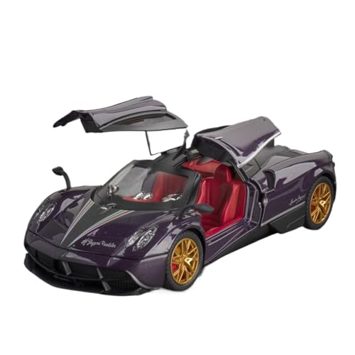 QIANKA Für Simulation 1:24 Huayra Sportwagen Modell Legierung Auto Metall Auto Modell Spielzeug Auto Dekoration(1:24SonoftheWind-Purple) von QIANKA