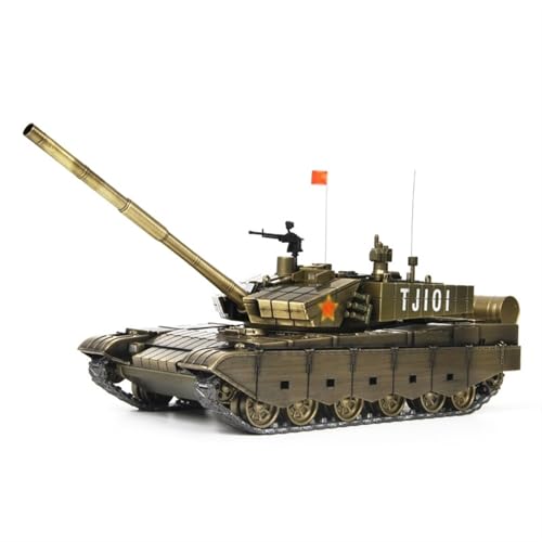 QIANKA Für Typ 99 Panzer Modell Legierung Typ 99a Hauptkampfpanzer Metall gepanzertes Fahrzeug Gedenkschmuck Fertigprodukt (BTyp 99A Panzer 1:32) von QIANKA