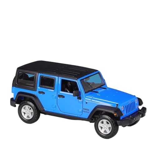 QIANKA Für 1:24 Maßstab Für Wrangler Unlimited 2015 Legierung Druckguss Prozess Simulation Auto Modell(Blue) von QIANKA