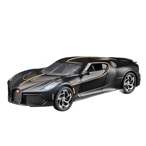 QIANKA Für: 1:24 Bugatti La Voiture Noire Black Dragon Supercar Spielzeug Legierung Auto Diecasts Spielzeug Fahrzeuge Auto Modell Auto Spielzeug(Black) von QIANKA