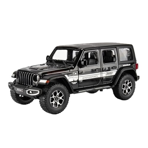 QIANKA Für: Jeep Wrangler, Legierungsmodell Im Maßstab 1/22, Mit Sound Und Licht, Pullback-Spielzeug(Black) von QIANKA