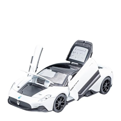 QIANKA Für: MC20 Sportwagen-Legierungsautomodell Im Maßstab 1/32 Mit Hochsimulierter Pullback-Sound- Und Lichtfunktion(White) von QIANKA