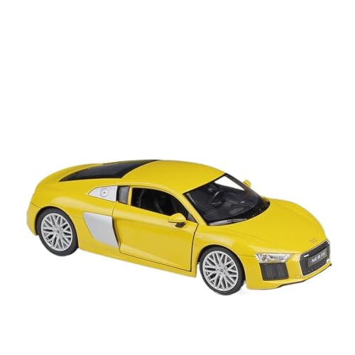 QIANKA Maßstab 1:24 Geeignet Für 2016 R8 V10 Sportwagen-Simulation Legierung Automodell Sammlung Ornamente(Yellow) von QIANKA