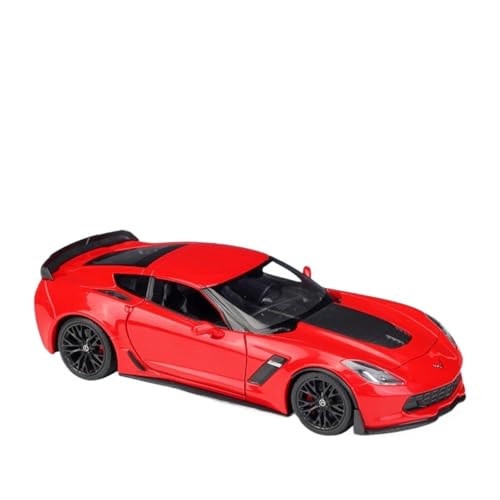 QIANKA Maßstab 1:24 Geeignet Für 2017 Corvette Z06 Klassische Simulation Legierung Automodell Sammlung Ornamente(Red) von QIANKA