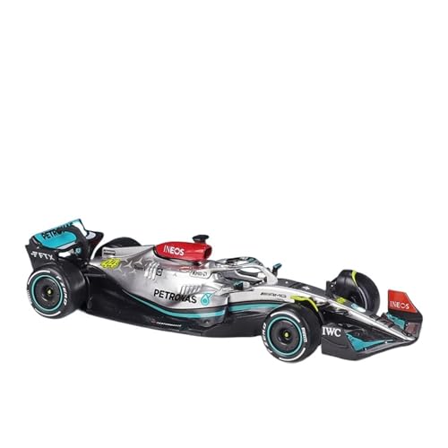 QIANKA Maßstab 1:43 Für Mercedes-AMG Saison 2022 F1 W13E Simulationslegierungsautomodell #44 Lewis Hamilton/#63 George Russell(#44 Lewis Hamilton) von QIANKA