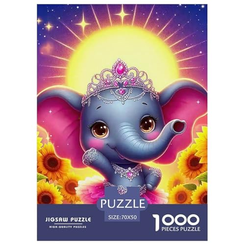 Elefanten 1000 Teile Klassische Puzzle Tier Ab 14 Jahren, Teile Passen Perfekt Zusammen, Geschicklichkeitsspiel, Premium Quality, Pädagogisches 70x50cm/1000pcs Elefanten 1000 Teile Klassische Puzzle Tier Ab 14 Jahren, Teile Passen Perfekt Zusammen, Geschicklichkeitsspiel, Premium Quality, Pädagogisches 70x50cm/1000pcs von QIAVXZIP