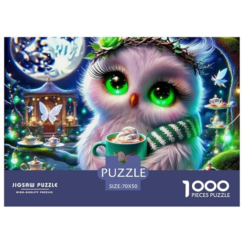 Eule 1000 Teile Klassische Puzzle Tier Ab 14 Jahren, Teile Passen Perfekt Zusammen, Geschicklichkeitsspiel, Premium Quality, Stressabbau-Spielzeug 70x50cm/1000pcs Eule 1000 Teile Klassische Puzzle Tier Ab 14 Jahren, Teile Passen Perfekt Zusammen, Geschicklichkeitsspiel, Premium Quality, Stressabbau-Spielzeug 70x50cm/1000pcs von QIAVXZIP