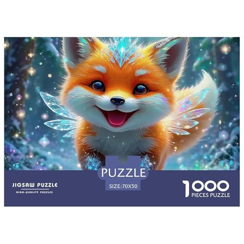 Fox 1000 Teile Schwieriges Großes Puzzle Tier Für Erwachsene Und Kinder, Teile Passen Perfekt Zusammen, Geschicklichkeitsspiel, Perfekt Für Spieleabende, Stressabbau-Spielzeug 70x50cm/1000pcs Fox 1000 Teile Schwieriges Großes Puzzle Tier Für Erwachsene Und Kinder, Teile Passen Perfekt Zusammen, Geschicklichkeitsspiel, Perfekt Für Spieleabende, Stressabbau-Spielzeug 70x50cm/1000pcs von QIAVXZIP