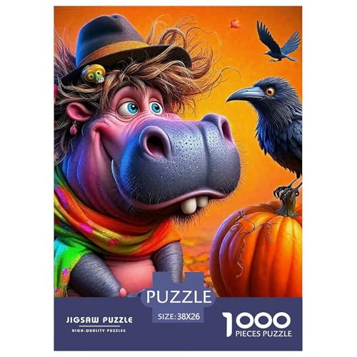 Hippopotamus 1000 Teile Schwieriges Großes Puzzle Tier Für Erwachsene, Familien, Teile Passen Perfekt Zusammen, Geschicklichkeitsspiel, Perfekt Für Spieleabende, Stressabbau-Spielzeug 38x26cm/1000pc Hippopotamus 1000 Teile Schwieriges Großes Puzzle Tier Für Erwachsene, Familien, Teile Passen Perfekt Zusammen, Geschicklichkeitsspiel, Perfekt Für Spieleabende, Stressabbau-Spielzeug 38x26cm/1000pc von QIAVXZIP