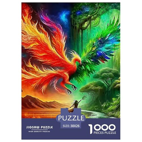 Phoenix 1000 Teile Schwieriges Großes Puzzle Tier Für Erwachsene Und Kinder, Teile Passen Perfekt Zusammen, Geschicklichkeitsspiel, Premium Quality, Pädagogisches 38x26cm/1000pcs Phoenix 1000 Teile Schwieriges Großes Puzzle Tier Für Erwachsene Und Kinder, Teile Passen Perfekt Zusammen, Geschicklichkeitsspiel, Premium Quality, Pädagogisches 38x26cm/1000pcs von QIAVXZIP