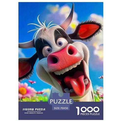 Rinder 1000 Teile Schwieriges Großes Puzzle Tier Ab 14 Jahren, Teile Passen Perfekt Zusammen, Geschicklichkeitsspiel, Perfekt Für Spieleabende, Stressabbau-Spielzeug 70x50cm/1000pcs Rinder 1000 Teile Schwieriges Großes Puzzle Tier Ab 14 Jahren, Teile Passen Perfekt Zusammen, Geschicklichkeitsspiel, Perfekt Für Spieleabende, Stressabbau-Spielzeug 70x50cm/1000pcs von QIAVXZIP