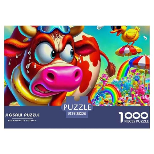Rinder 1000 Teile Schwieriges Großes Puzzle Tier Ab 14 Jahren, Teile Passen Perfekt Zusammen, Geschicklichkeitsspiel, Premium Quality, Stressabbau-Spielzeug 38x26cm/1000pcs Rinder 1000 Teile Schwieriges Großes Puzzle Tier Ab 14 Jahren, Teile Passen Perfekt Zusammen, Geschicklichkeitsspiel, Premium Quality, Stressabbau-Spielzeug 38x26cm/1000pcs von QIAVXZIP