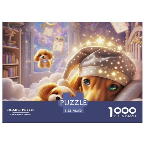 Welpen 1000 Teile Schwieriges Großes Puzzle Tier Für Erwachsene, Familien, Teile Passen Perfekt Zusammen, Geschicklichkeitsspiel, Premium Quality, Stressabbau-Spielzeug 70x50cm/1000pcs Welpen 1000 Teile Schwieriges Großes Puzzle Tier Für Erwachsene, Familien, Teile Passen Perfekt Zusammen, Geschicklichkeitsspiel, Premium Quality, Stressabbau-Spielzeug 70x50cm/1000pcs von QIAVXZIP