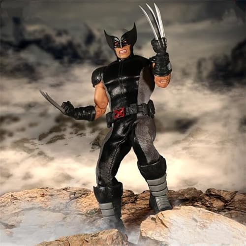 QIDWEN for Wolverine Cartoon Figure PVC Action Anime Model Statue Collectible Decoration Gifts (Generation 1 Grey) von QIDWEN