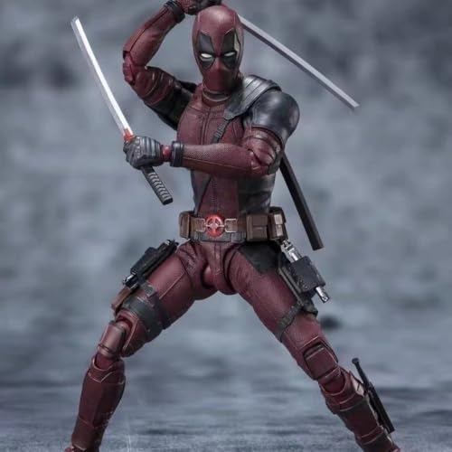 QIDWEN für Deadpool (Videospielserie) Cartoon Figur PVC Action Anime Modell Statue Sammlerstück Dekoration Geschenke von QIDWEN