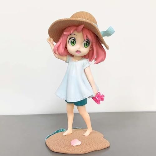 QIDWEN für Strand Ania Cartoon Figur PVC Action Anime Modell Statue Sammlerstück Dekoration Geschenke von QIDWEN