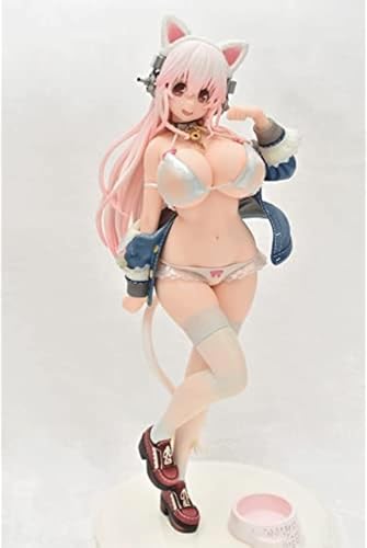 QIDWEN für Super Sonico White Cat Ver Anime Cartoon Figur PVC Action Anime Modell Statue Sammlerstück Dekoration Geschenke von QIDWEN